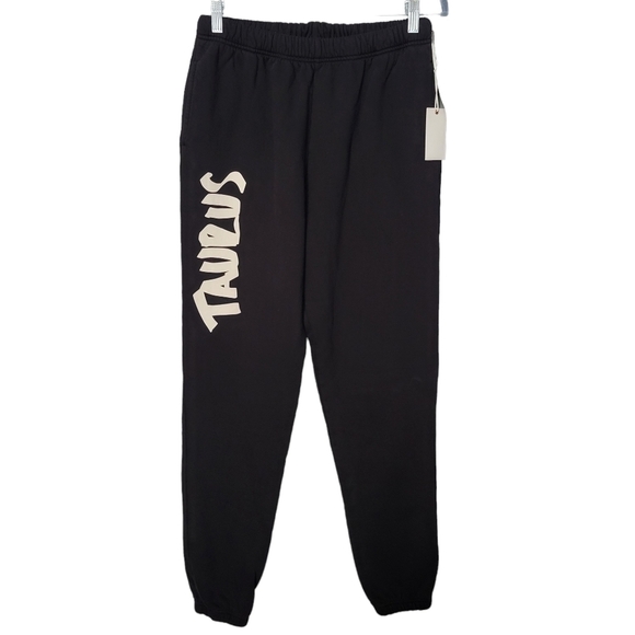 Good American Black Taurus Printed Sweatpants NWT - Picture 1 of 7